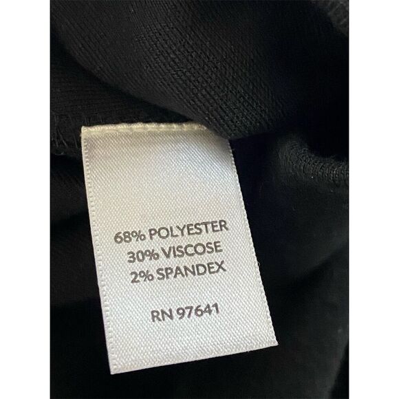 J. Jill Black Stretch Knee Length Pencil Skirt Size Small Petite - Picture 3 of 7